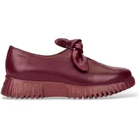 Wonders Dames Leren Velvet loafers in granaatrood (37), Leer, Plat, Geen, Casual, Granaatappel A-4421