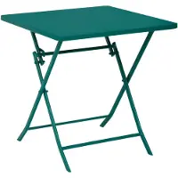 Hespéride Vierkante opvouwbare tuintafel voor 2 personen van staal, model GREENSBORO