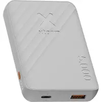 Xtorm Go2 Powerbank 5000 mAh – Dubbele Poorten – Compacte Kleine Powerbank voor Telefoon – Ash White