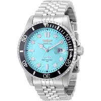 Invicta Pro Diver 50804 Herenhorloge - Quartz Uurwerk - Roestvrij Staal met Blauwe Wijzerplaat - 43 mm