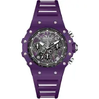Invicta Racing 69625 Herenhorloge - Quartz Uurwerk - Acryl met Zilveren Wijzerplaat - 40 mm