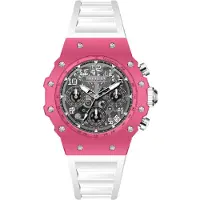 Invicta Racing 69624 Herenhorloge - Quartz Uurwerk - Acryl met Zilveren Wijzerplaat - 40 mm