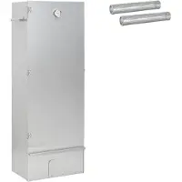 vidaXL Rookoven 3 st 44,5 x 29 x 110 cm Verzinkt staal zilver