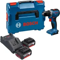 Bosch GSR 18V-52 Professional accuboormachine 18 V 70 Nm borstelloos + 2x accu 5,0 Ah + oplader + L-Boxx