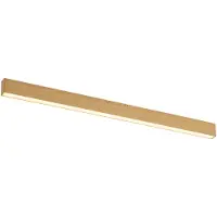 QAZQA Moderne plafondlamp oker hout incl. LED 3-staps dimbaar 2700-4000K met dipswitch - Keane