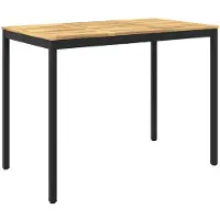 vidaXL Tuin Bar Tafel Wit en zwart 141 x 80,5 x 105 cm