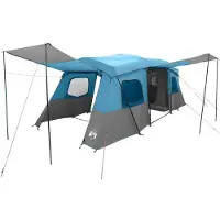 vidaXL Instant Tent met Regenhoes Waterdicht 3-persoons Blauw