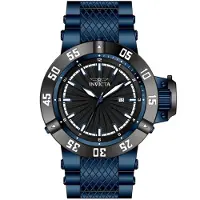 Invicta Subaqua 50795 Herenhorloge - Quartz Uurwerk - Roestvrij Staal met Zwarte Wijzerplaat - 50 mm