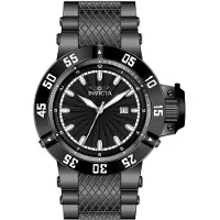 Invicta Subaqua 50794 Herenhorloge - Quartz Uurwerk - Roestvrij Staal met Zwarte Wijzerplaat - 50 mm