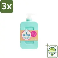 Seepje 3 x - Handzeep - Zachte Geur - Lavendel met Tonka - 300 ml - Grootverpakking - Handzeep - Lavendel - Tonka - Natuurlijke Handzeep - Vegan Handzeep