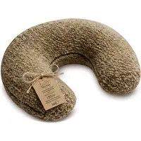 Totsy Baby Voedingskussen baby 130 cm C-vorm borstvoedingskussen Nursing Pillow – afneembare Bouclé hoes ergonomisch wasbaar pasgeboren zacht ademend – OEKO-TEX gecertificeerd Donkerbeige