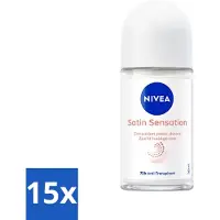 Nivea 15 x - Deodorant Roller - Zachte Aanzet - 72 Uur Anti-Transpirant - 50 ml - Deodorant Roller - Anti-Transpirant - Hydra IQ - Aloë Vera - Zachte Aanzet