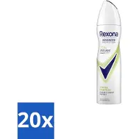 Rexona 20 x - Deodorant Spray - Advanced Protection Stress Control - Tegen Stresszweet - 150 ml - Anti-transpirant Spray - Stresszweet - 72 Uur Bescherming - Fris Ruiken - Citrusgeur