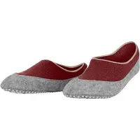 Falke Cosyshoe Noppen op de zool wol huissokken dames rood - maat 37-38