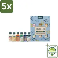 Kneipp 5 x - Geschenkset Badolie - Giftset - Grootverpakking - Badproducten - Badolie - Wellness - Ontspanning - Cadeau