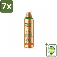 Garnier 7 x - Ambre Solaire - Beschermende Mist - Ideal Bronze - SPF 30 - 150 ml - Grootverpakking - Zonbescherming - Zonnemelk - Spf 30 - Ambre Solaire - Ideale Bronze