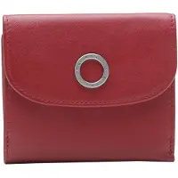 Esquire Leer portemonnee Athena Little Wallet Red donkerrood