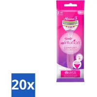 Wilkinson Sword 20 x Wilkinson - Wegwerpscheermesjes - Xtreme 3 Beauty - Comfortabel - 1 scheermesje - Scheermesje Vrouw - Wegwerpscheermesje - Vrouwelijke Huid - Comfortabel Scheren - Huidverzorging