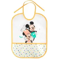 Tigex Mickey & Minnie Waterdichte Slab voor Baby – PEVA – Met Kruimelopvangzakje – Gemakkelijk Schoon te Maken