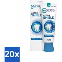 Sensodyne 20 x - Tandpasta - ProGlasur Active Shield - Fresh Mint - Frisse Munt - 75 ml - Voordeelverpakking - 20 stuks