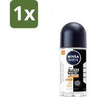Nivea 1 x MEN - Deodorant Roller - Black & White Ultimate Impact - 50 ml - Deodorant Roller - Anti-vlekken - Zweetbescherming - Geurbescherming - Huidbescherming