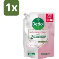 Dettol 1 x - Handzeep Navulling - Hypoallergenic - Sensitive - 500 ml - Handzeep Navulling - Hypoallergenisch - Gevoelige Huid - Antibacterieel - Handverzorging