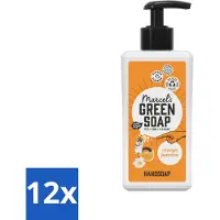 Marcel's Green Soap 12 x - Handzeep - Sinaasappel & Jasmijn - Zachte verzorging - 250 ml - Handzeep - Sinaasappel - Jasmijn - Biologische Zeep - Natuurlijke Zeep