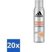 Adidas 20 x – Deodorant Spray – Power Booster – 150 ml - Anti-transpirant Spray - Deodorant Spray - Houtachtige Geur - 72 Uur Droge Frisheid - Energie Uitstralen