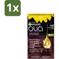 Garnier 1 x - Olia 4.62 - Haarkleuring - Donker Granaatrood - Zonder Ammoniak - Permanente Kleur - Haarkleuring - Permanent - Donker Rood - Grijsdekking - Zonder Ammoniak