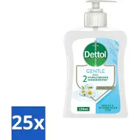 Dettol 25 x - Handzeep - Gentle - Kamille & Katoenbloesem - 250 ml - Handzeep - Antibacterieel - Hygiëne - Huidverzorging - Kamille
