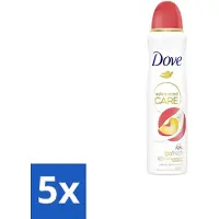 Dove 5 x Deodorant Spray - Perzik & Witte Bloesem - 150 ml - Deodorant Spray - Anti-irritatie - Huidverzorging - Zweetvermindering - Frisse Geur