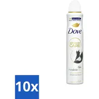 Dove 10 x Deodorant Spray - Invisible Dry - 200 ml - Deodorant Spray - Anti-transpirant - Zweetvermindering - Onzichtbare Bescherming - Geur