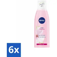 Nivea 6 x - Gezichtstonic - Essentials Verzachtende Tonic - Voor droge & gevoelige huid - Met Amandelolie & Hydramine - 200 ml - Gezichtswater - Toner - Droge Huid - Gevoelige Huid - Essentials