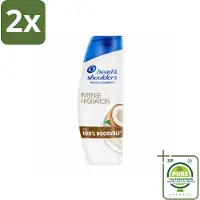 Head & shoulders - Shampoo - Intense Hydration - 100% Roosvrij - 300 ml - Voordeelverpakking - 2 stuks - Anti-roos shampoo - Roos shampoo