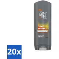 Dove 20 x Men+Care 3-in-1 Douchegel - Sport - 250 ml - Voordeelverpakking - 20 stuks