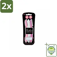 Wilkinson Sword Wilkinson Intuition - Navulmesjes - Wenkbrauw Shaper - Precisie - 3 mesjes - Voordeelverpakking - 2 stuks - Wenkbrauw epileren - Wenkbrauw shaper