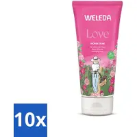 Weleda 10 x - Douchecrème Aroma Shower Love - 200 ml - Aroma Shower Love Douchecrème - Aromatherapie Douche - Natuurlijke Douchecrème - Aroma Shower - Liefdevolle Geur