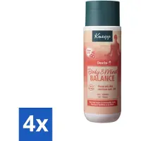 Kneipp 4 x - Douchegel - Body & Mind Balance - 200 ml - Douchegel - Iris - Vetiver - Ontspannend - Kalmerend