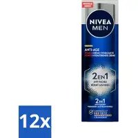 Nivea MEN - Anti-Age 2in1 Power - Hydraterende Crème Gezicht SPF 30 - 50 ml - Voordeelverpakking - 12 stuks