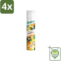 Batiste - Tropical - Droogshampoo - Tropische Geur - Verfrist en Stylet - 200ml - Voordeelverpakking - 4 stuks - Droogshampoo - Tropical geur