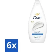 Dove 6 x Douchecrème - Hydrate - 450 ml - Douchegel - - Hydraterende Douche - Zachte Huid - Droge Huid