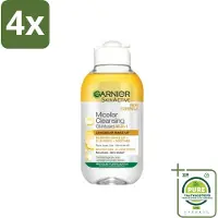Garnier - Micellair Reinigingswater - Olie - 100 ml - Voordeelverpakking - 4 stuks - Micellair water - Make-up remover