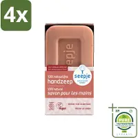 Seepje - Handzeep - Duurzaam & Milieuvriendelijk - Vetiver met Cederhout - 120 gr - Voordeelverpakking - 4 stuks - Handzeep - Vaste zeep