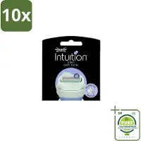 Wilkinson Sword 10 x - Navulmesjes - Intuition Mesjes Dry Skin - Verzachtend - 3 mesjes - Grootverpakking - Scheermesjes - Droge Huid - Scheermes - Scheerapparaat - Wilkinson Intuition