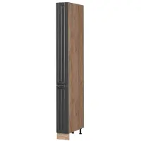 Vicco Apotheekkast Fame-Line, Donkergrijs/Goudkleurig Eiken, 20 cm