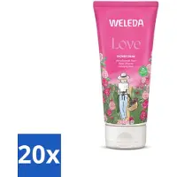 Weleda 20 x - Douchecrème Aroma Shower Love - 200 ml - Aroma Shower Love Douchecrème - Aromatherapie Douche - Natuurlijke Douchecrème - Aroma Shower - Liefdevolle Geur