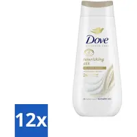 Dove 12 x Douchecrème - Nourishing Silk - 225 ml - Douchecrème - - Hydratatie - Droge Huid - Voeding