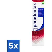 Parodontax 5 x - Tandpasta - Extra Fresh - Verfrissende Reiniging - 75 ml - Tandpasta - Tandvlees - Bloedend Tandvlees - Frisse Adem - Mondverzorging