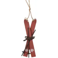 Clayre & Eef Hanger 5x2x15 cm Rood Hout