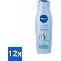 Nivea - Shampoo - Volumegevend - Versterkend - Voor gezonde haren - 250 ml - Voordeelverpakking - 12 stuks